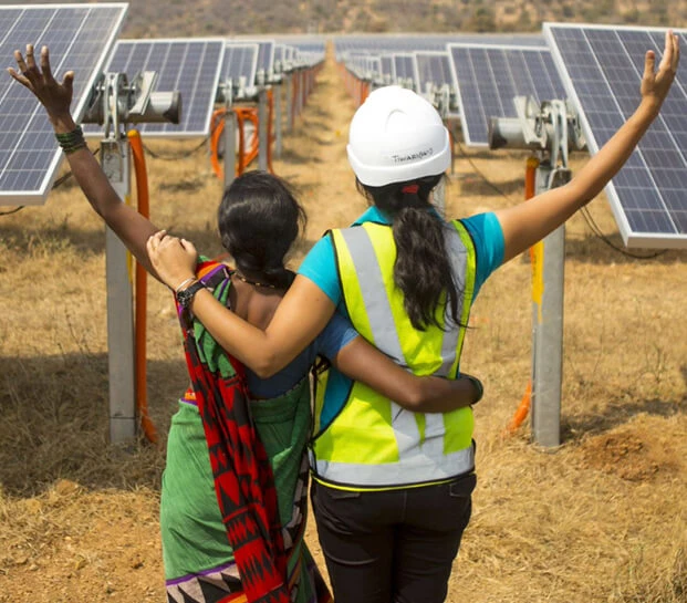 Veltoor Solar Power Project panels