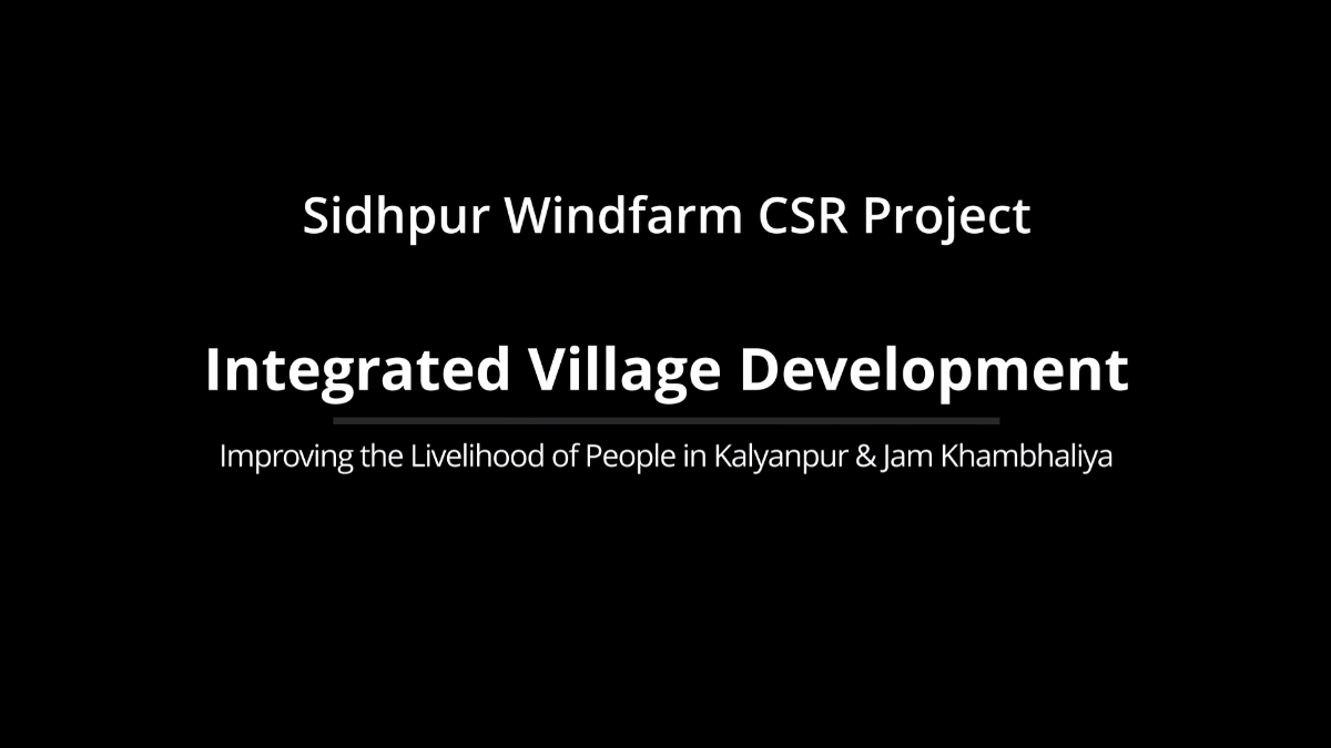 Developing communities at Sidhpur